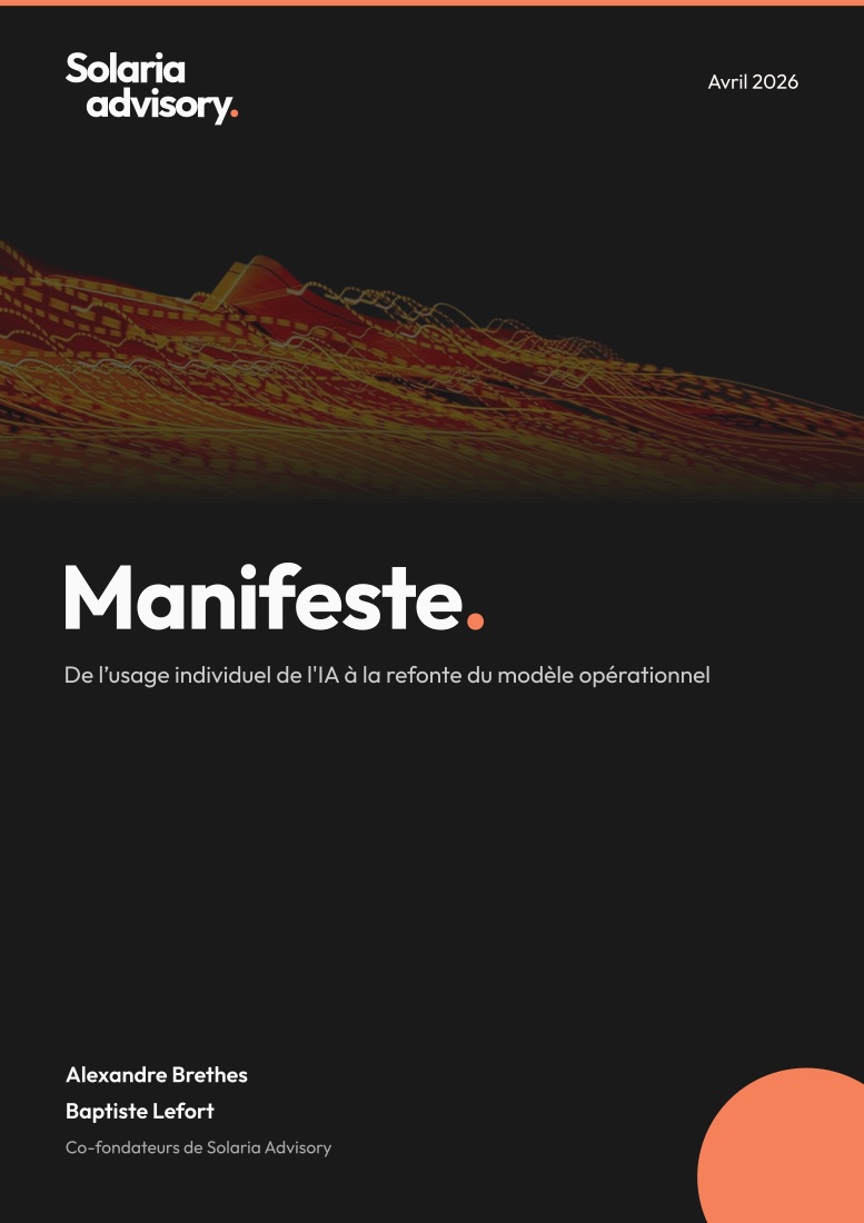 Première page du manifeste Solaria Advisory